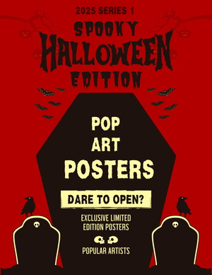 Purchase a digital trading card and receive a color in 2025 Series 1 Pop Art Posters ID 25POPART101