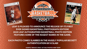 Purchase 2 TEAMS: 2020 Leaf Autographed Basketball SLABBED Photograph Edition ID LEAFBASKPH212