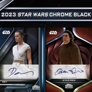 Purchase A FIRST NAME LETTER in 2023 Topps Chrome Black Star Wars ID 23CHROMESW102