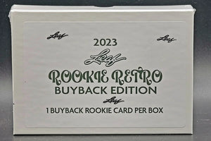 Purchase a last name letter in 2023 LEAF ROOKIE RETRO BUYBACK ID 23LEAFRR104