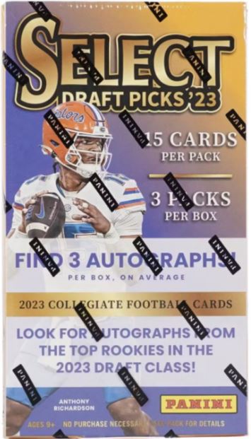 Purchase a last name letter in 2023 PANINI SELECT DRAFT PICKS FOOTBALL ID 23NFLSELECTDP104