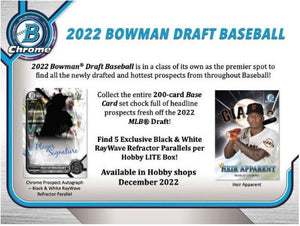 2022 Bowman Draft Baseball LITE Box ID 22LITEIP321