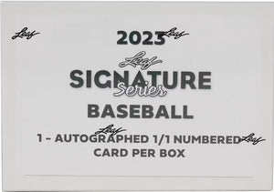 PURCHASE A LAST NAME LETTER IN 2023 Leaf Signature Series Baseball Hobby Box ID 23LEAFSSMLB103