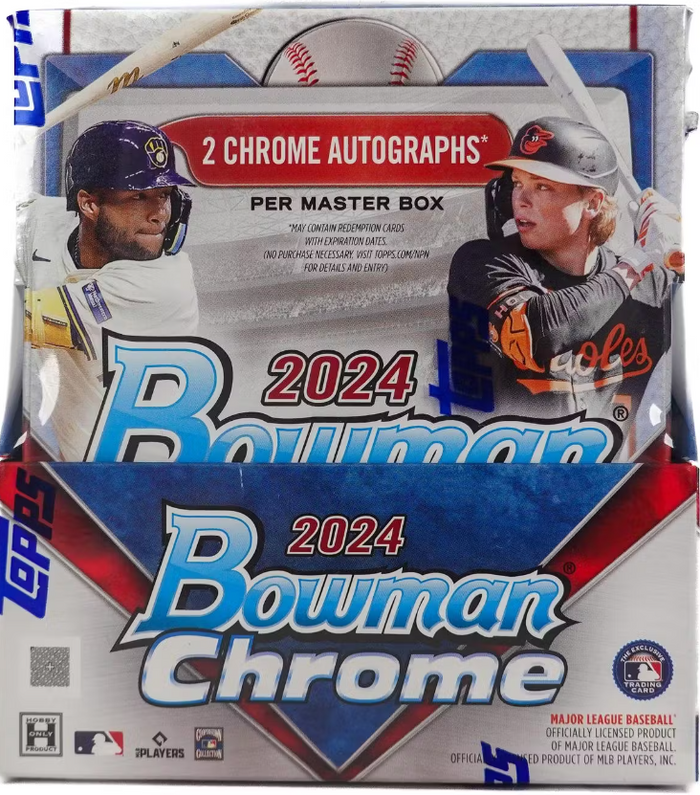 FILLER A FOR 2 WHEEL SPINS IN 2024 Bowman Chrome Baseball Hobby Box Break ID 24CHROMEMLB112