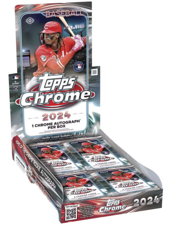 INSTANT PACK RIP: 2024 Topps Chrome Baseball Hobby Box ID 24TCHROME156