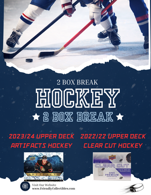 2 BOX BREAK: Purchase 2 Teams in 2022/23 Clear Cut Hockey 2023/24 Artifacts Hockey ID 2HOCKBANGERS103