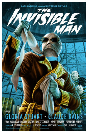 Limited Edition Poster: The Invisible Man by Jason Edmiston