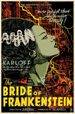 Limited Edition Poster: The Bride of Frankenstein by Francesco Francavilla