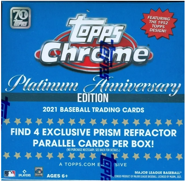 Purchase 2 Teams in 2021 Topps Chrome Platinum Anniv Mega Box ID TCPAMEGA105