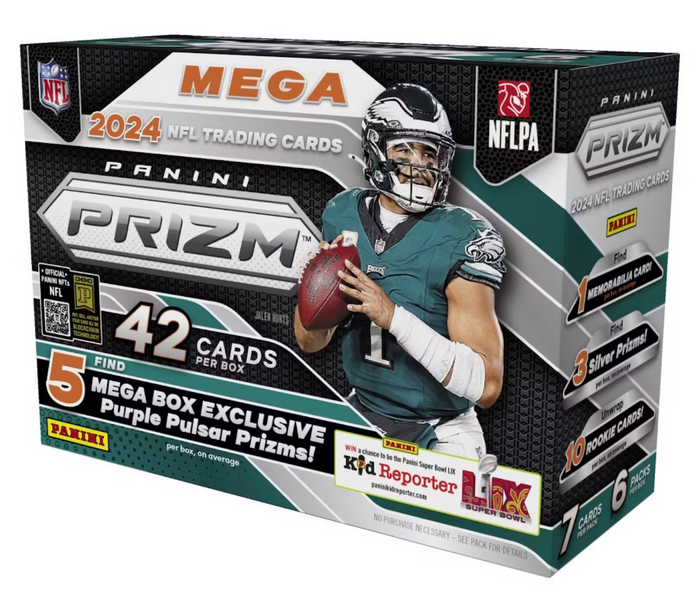 Purchase 2 Teams in 2024 Panini Prizm Football Hobby Mega Box ID 24PRIZMFBMEGA101