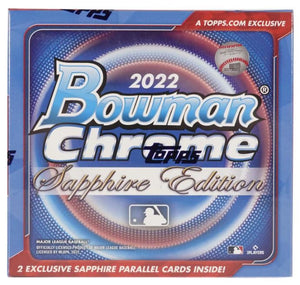 Purchase 2 Random Teams in 2022 Bowman Chrome Sapphire Baseball Hobby Box ID 22SAPPHRT302