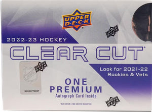 COMING SOON: 2 BOX BREAK: Purchase 2 Teams in 2022/23 Clear Cut Hockey & 2023/24 UPPER DECK SERIES 1 HOCKEY HOBBY ID CLEARCUTSER1101