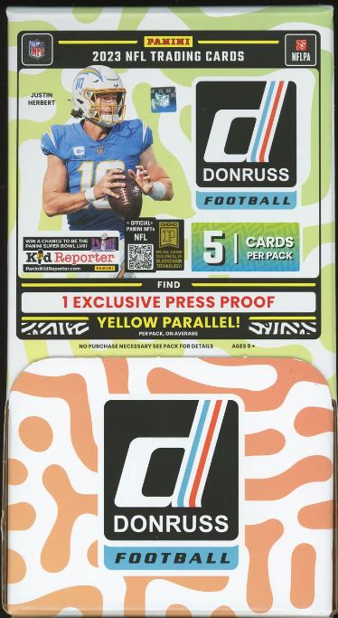 DOWNTOWN CHASE: Purchase 2 Teams in 24 Gravity Feed packs of 2023 Donruss Football ID 24GRAVITY101