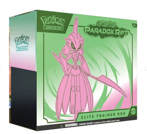 NEWEST POKEMON RELEASE PERSONAL BOX: Iron Valiant Pokemon Scarlet and Violet Paradox Rift Elite Trainer Box ID IVPOKEPR101