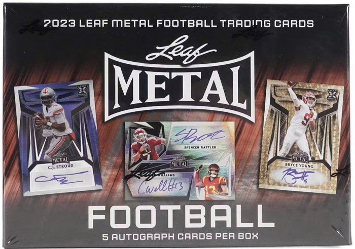 Purchase a last name letter in 2023 Leaf Metal Football Hobby ID 23LEAFMETFB114