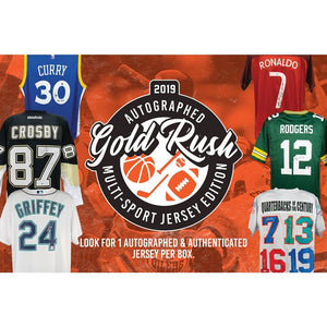 CHASE KOBE: 2019 Gold Rush Autographed Multi-Sport Jersey Edition Box ID 19GRMULTIJERS741