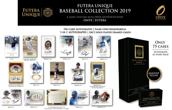 LAST NAME LETTER: 2019 Onyx Futera Prospects & Legends Baseball Hobby ID ONYXFUTERA223