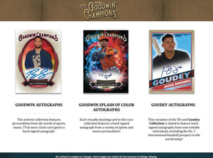 EVERYBODY GETS 2 PACKS: 2020 Upper Deck Goodwin Champions ID UDGOODWIN117