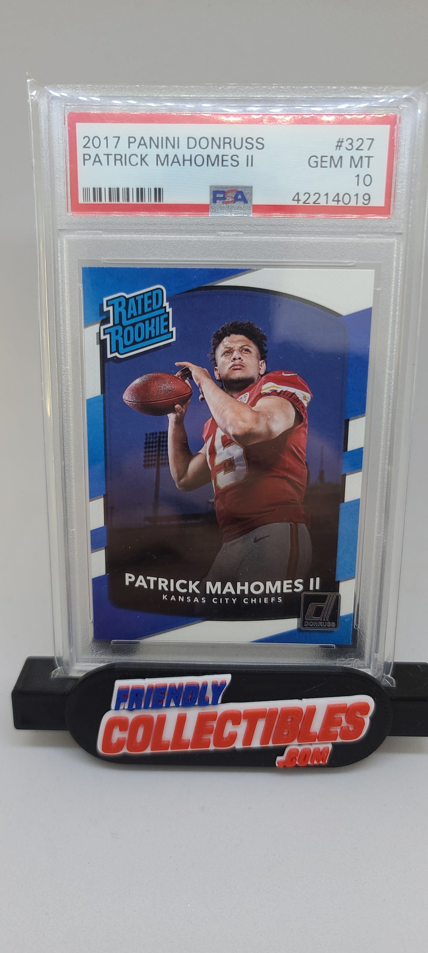  2017 Panini Donruss Football #327 Patrick Mahomes