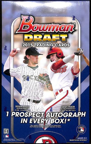 2 RANDOM TEAMS: 2015 Bowman Draft Picks & Prospects Baseball Hobby Box ID BOWDRAFTHOB201