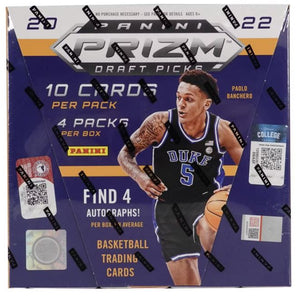 PURCHASE A DIGITAL TRADING CARD AND RECEIVE A LAST NAME LETTER IN: 2022/23 Panini Prizm Collegiate Draft Picks Basketball Hobby ID 23PRIZMDRBSK101