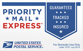 USPS Priority Express Shipping - DOMESTIC ONLY