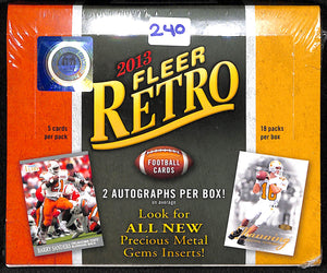 EVERYBODY GETS A PACK: 2013 Upper Deck Fleer Retro Football Hobby ID 13UDFRFB102