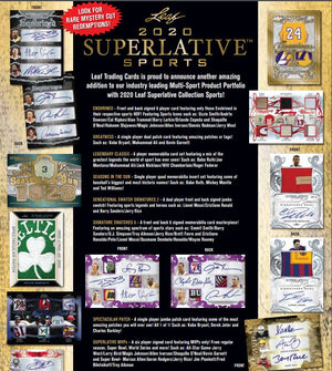 LAST NAME LETTER: 2020 Leaf Superlative Sports ID 20SUPERLATIVE119