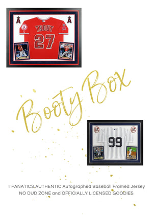 INSTANT SHIP Purchase a Digital Trading Card and receive 2 Teams in 2021 BOOTY BOX FANATICS AUTHENTIC FRAMED AUTOGRAPHED BASEBALL JERSEY ID 21FABOBOX106