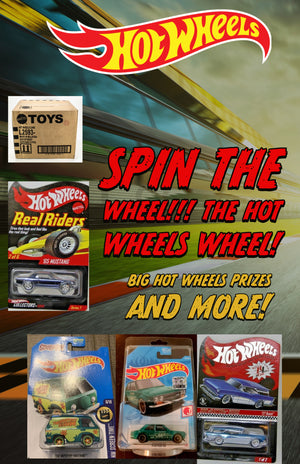 SPIN THE HOT WHEELS WHEEL, BIG HOT WHEELS PRIZES, SPIN AND WIN! ID HOTWHEELSWHEEL101