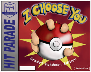 Purchase a Digital Trading Card and receive a first name letter in 2021 Hit Parade Pokemon "I Choose You" Series 5 Hobby Box ID CHOOSEYOU101