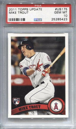Target Investment 2011 Topps Update Mike Trout RC #175 PSA 10 ID GITROUT01